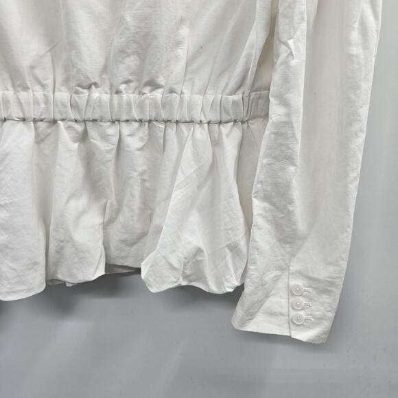 Ulla Johnson Blazer Womens Small White Linen Silk Jacket - Picture 7 of 11